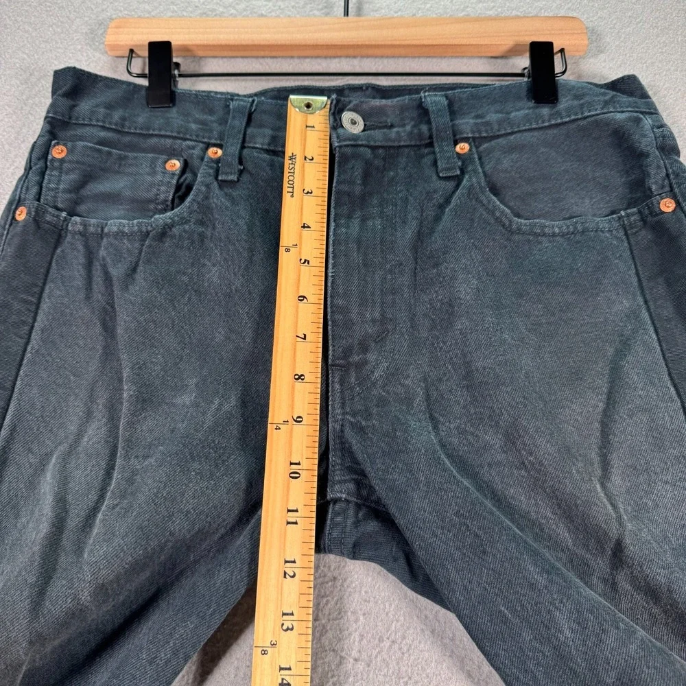 Levis 502 Jeans Mens 32x32‎ Black Tapered Leg Limited Rare Comfort Denim Stretch